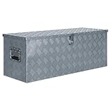 vidaXL Werkzeugbox Aluminium 110,5x38,5x40cm Alu Box Koffer Transportkiste