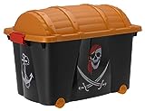 Aufbewahrungsbox für Jungen mit 57 Liter Volumen - Piratenbox - Spielzeugtruhe Pirat Spielzeugbox Kinderzimmer Aufbewahrungsbox
