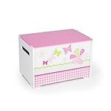 Schmetterlinge und Blumen - Spielzeugkiste für Kinder – Aufbewahrungsbox für das Kinderzimmer